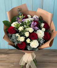 Букет цветов из:  Розы и Альстромерии в Назрани