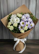 Букет цветов из:  Хризантемы и Розы в Назрани