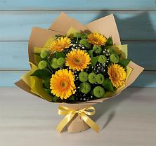 Букет цветов из:  Герберы и Хризантемы в Назрани
