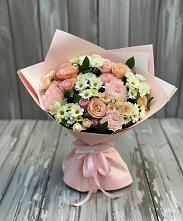 Букет цветов из:  Гвоздики, Розы и Хризантемы в Назрани