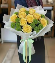 Букет цветов из:  Хризантемы и Розы в Назрани