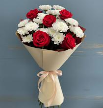 Букет цветов из:  Розы и Хризантемы в Назрани