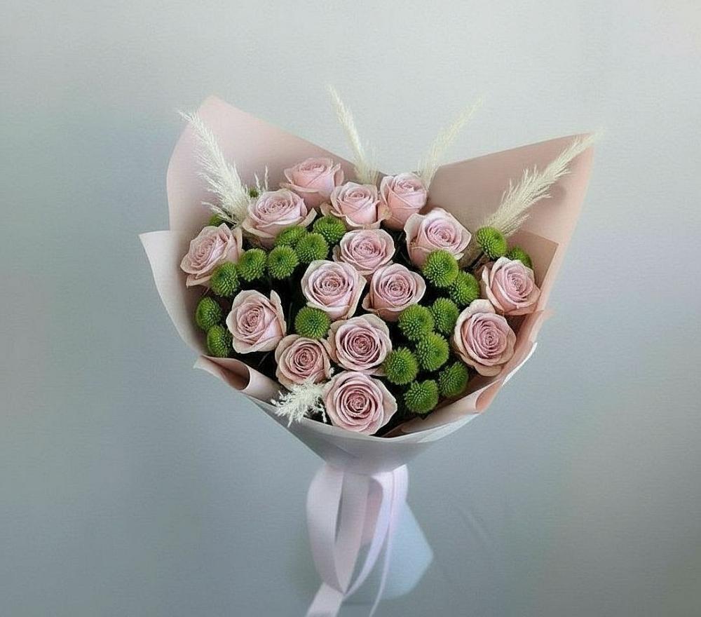 Букет цветов из: Розы и Хризантемы в Назрани