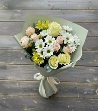 Букет цветов из:  Альстромерии, Розы и Хризантемы в Назрани