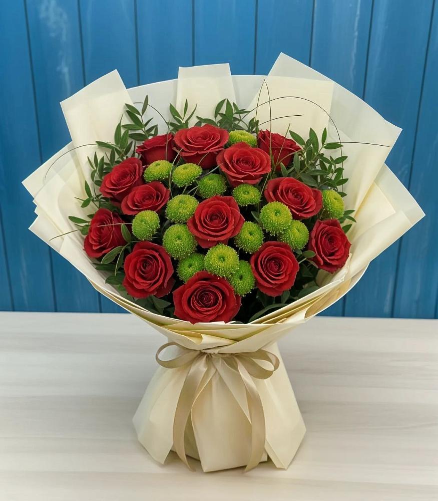 Букет цветов из: Розы и Хризантемы в Назрани