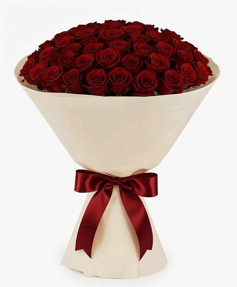 Букет 101 Бордовая роза Блэк Бакарра в Назрани